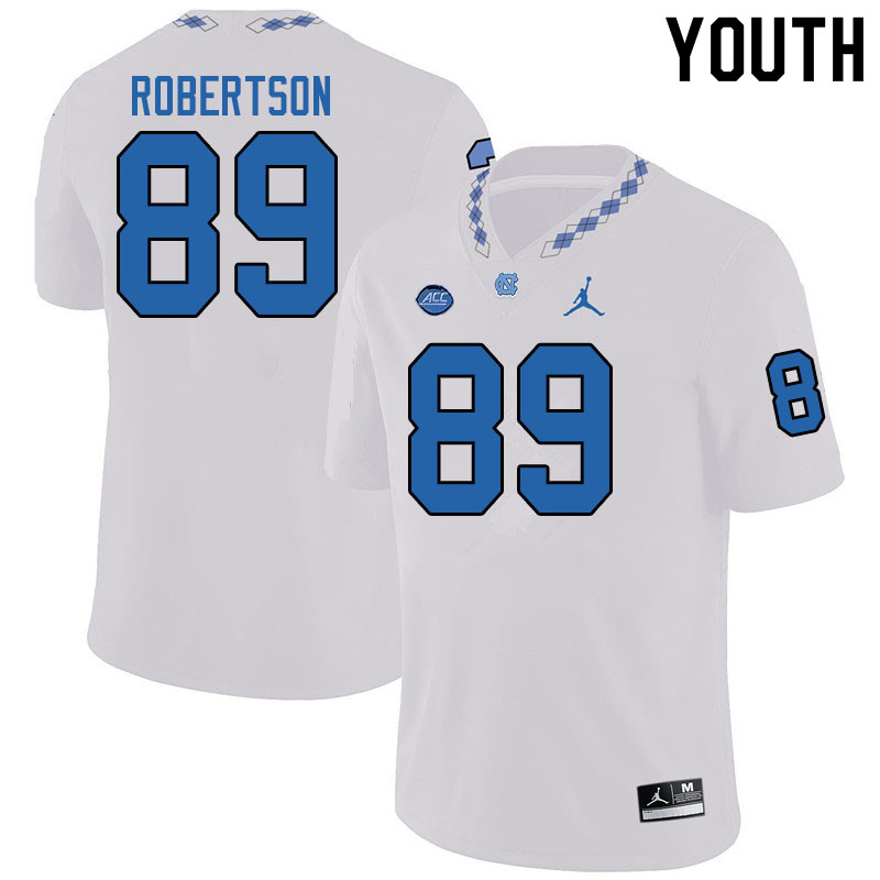Jordan Brand Youth #89 William Robertson North Carolina Tar Heels College Football Jerseys Sale-Whit
